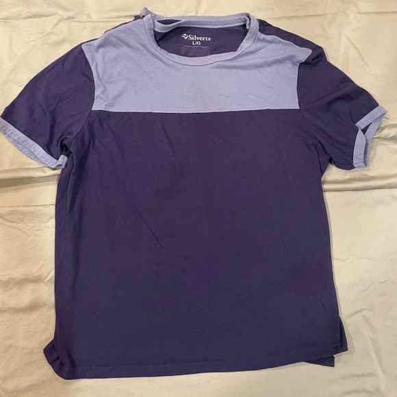 Silverts Men's Open Back Wheelchair Adaptive Active T-Shirt Large Blue - As Is - Picture 5 of 5